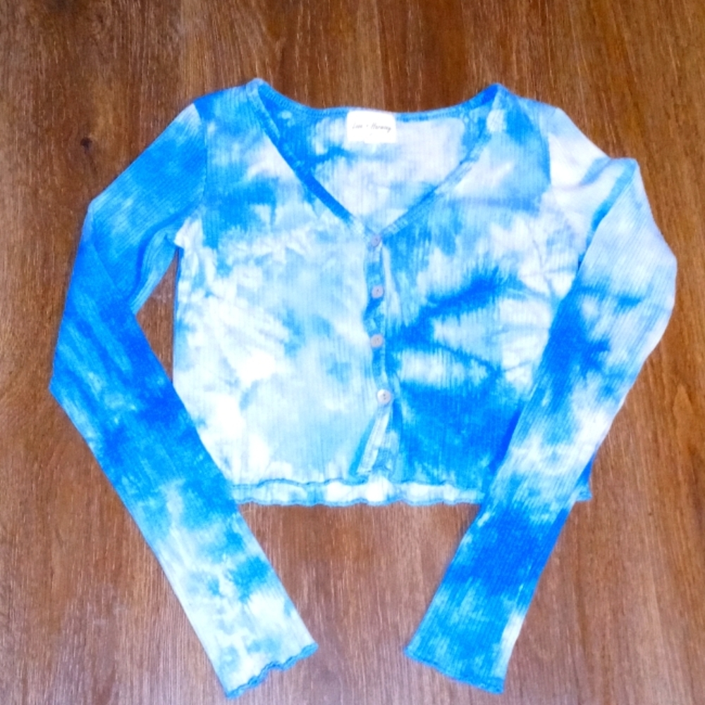 Urban Outfitters Blue Crop top